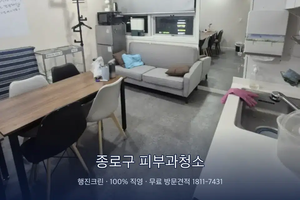 종로구 피부과청소 병원 휴게 공간 의자 소독